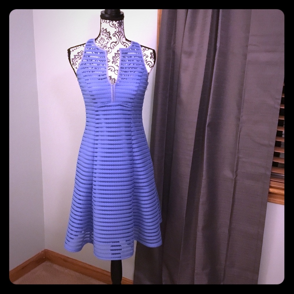 Nanette Lepore Periwinkle Flare Dress - Size 2